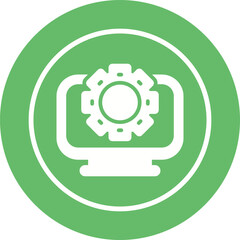 Desktop Computer Vector Icon
