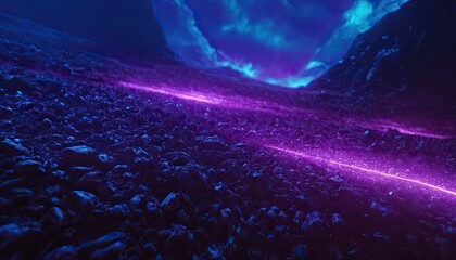 Creative glowing purple space background