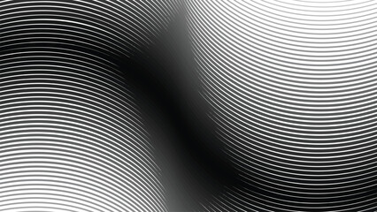 Black abstract background with curve line for backdrop or presentation