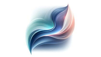 Obraz premium An abstract background with a smooth, flowing design in various shades of Cool and Collected colors
