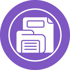 Fototapeta premium Folder Vector Icon