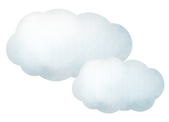 曇りのマークのイラスト
