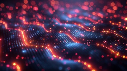 AI-Powered Data Analytics, which displays a system of linked nodes processing enormous volumes of data,