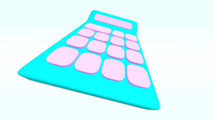 purple mint calculator Icon, 3D