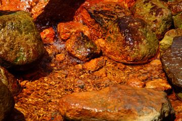 Natural mineral water with a high iron content in Dzhyly Su, Kislovodsk Russia