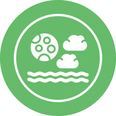 Fototapeta premium Moon Vector Icon