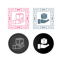 Hand Over Package Vector Icon