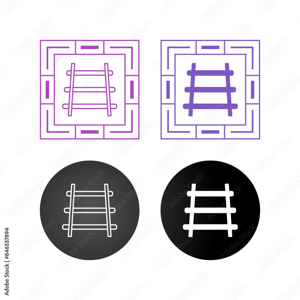 Canvas Prints rails vector icon