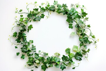 Vines artfully arranged in a circular frame