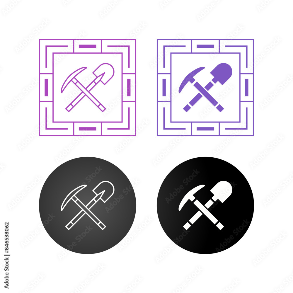 Sticker tools vector icon