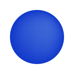 Blue sphere. Eaasy editable vector design.