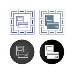 Pay via Card Vector Icon