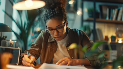 Working from home is the norm for a female writer
