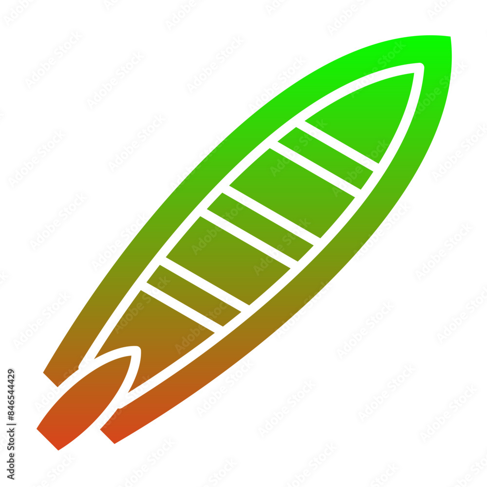 Sticker surfboard icon