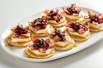 Satisfying Bacon, Brie, and Cranberry Holiday Melts Appetizer