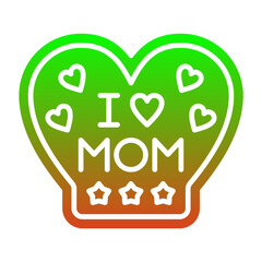 I Love Mom Icon