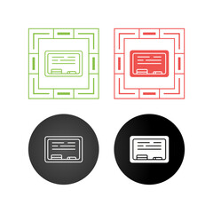 White Board Vector Icon