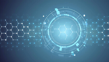 Obraz premium Scientific molecule background for medicine, science, technology, chemistry. DNA digital, sequence, code structure. Science concept and nano technology background. Polygon vector wireframe concept