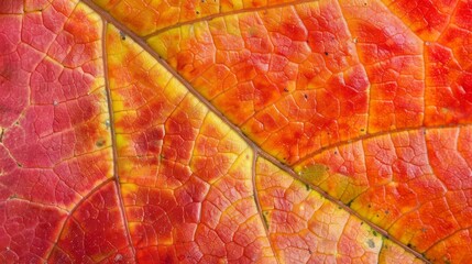 Obraz premium The leaves are colorful and fresh and beautiful.