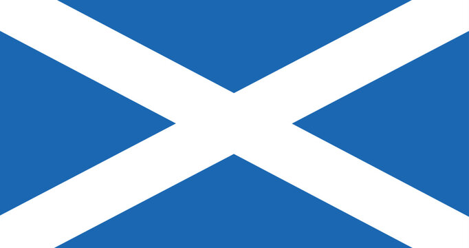 Illustration of the national flag of Scotland