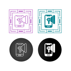 Mobile Marketing Vector Icon