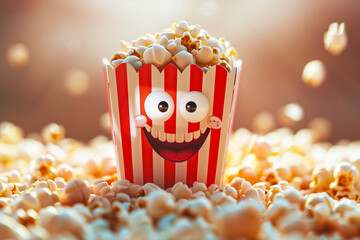 fun bucket of popcorn