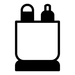 Obraz premium stationery icon or logo illustration outline black style