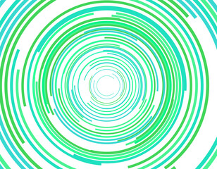 背景イラスト・サイバー幾何学　緑　円　背景透過