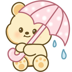 Teddy in rain 