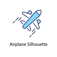 Airplane Silhouette vector icon