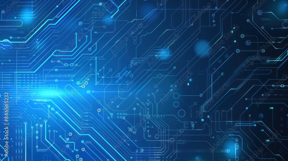 Poster electronic circuit board. technology concept ,microchip cpu processor circuit board. digital line