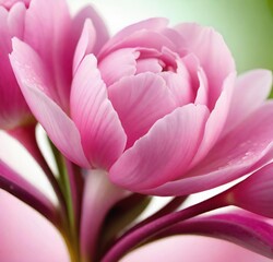 Fototapeta premium pink lotus flower, nature, blossom, tulips, garden, flora, bloom, flowers, beauty, purple, plant, floral, color, petal, bouquet, summer