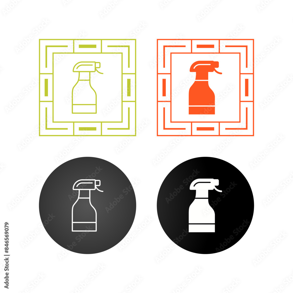 Canvas Prints cleaning spray vector icon