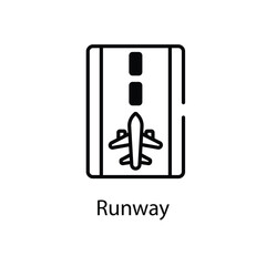 Runway vector icon