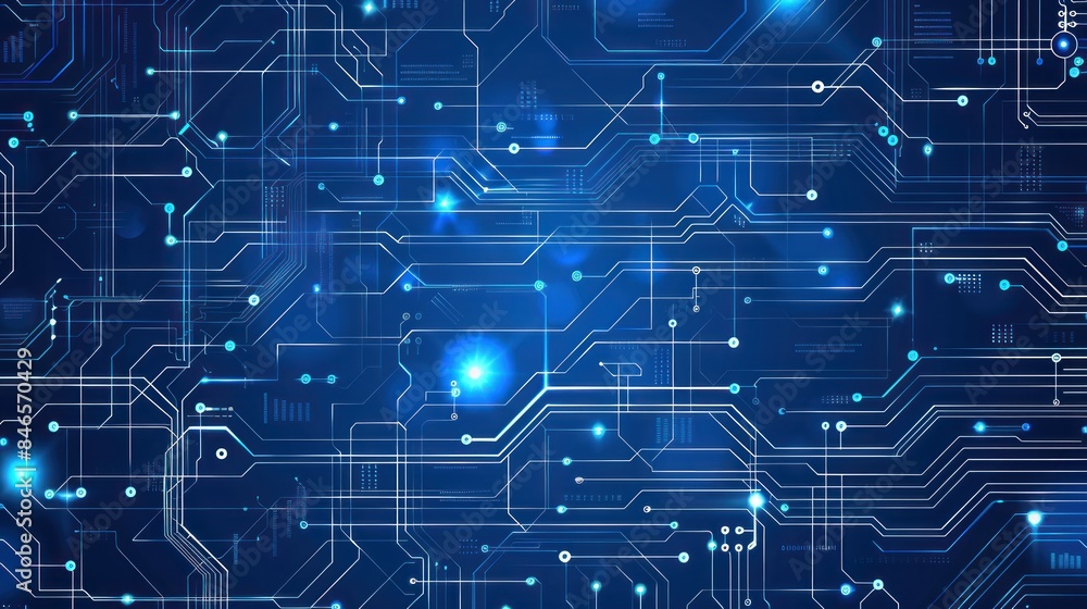 Poster electronic circuit board. technology concept ,microchip cpu processor circuit board. digital line