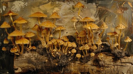 Fototapeta premium Fungi found on wood