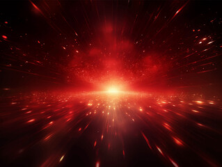 Abstract background with red and glow particle vector illustration, for wallpaper, backdrop © Pickoloh