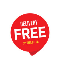 Free delivery icon template vector illustration.