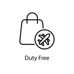 Obraz premium Duty Free vector icon
