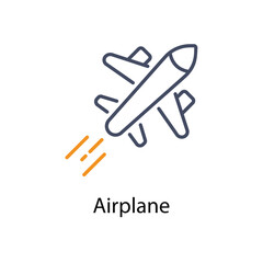 Airplane vector icon