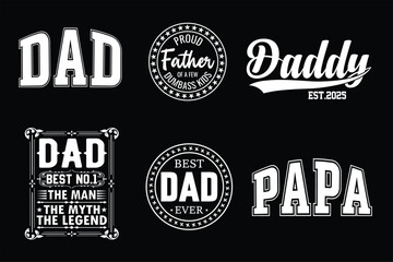 Father's Day T-Shirt Design Bundle