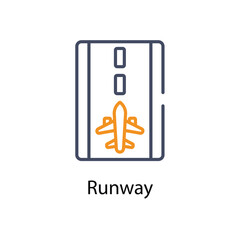 Runway vector icon