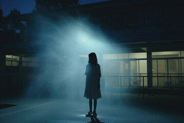 女, まど, 人, 美しさ, ファッション, モデル, 見る, 1, 通り, ライフスタイル, ウォーキング, 部屋, オフィス, シルエット, 暗い, 光, 影, 黒, 建築, ぼやけた, 概念, ホラー, 幽霊