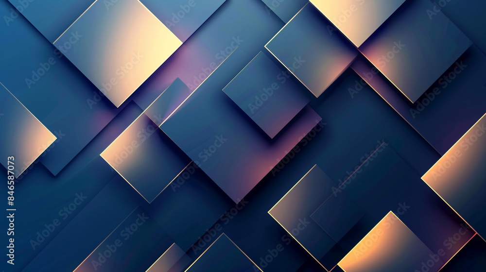 Poster abstract background consisting of triangle and geometric square shape and light blue seamless retro 