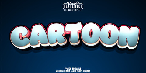 Cartoon editable text effect, customizable superhero and illustrated 3D font style © LetsSmile