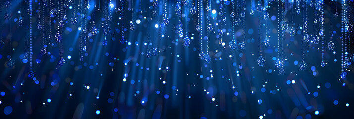 キラキラの流線の星の雫