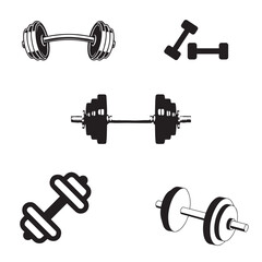 dumbbell vector eps.
