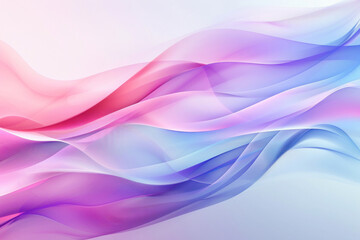 Obraz premium A beautiful wave featuring pink and blue hues stands out on a pristine white backdrop