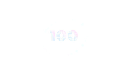 Retro Loading Animation: Futuristic Progress Circle with Vibrant Neon Colors