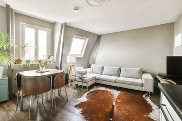Cozy modern living space with elegant decor